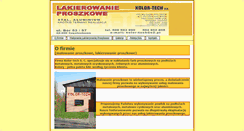 Desktop Screenshot of kolor-tech.pl